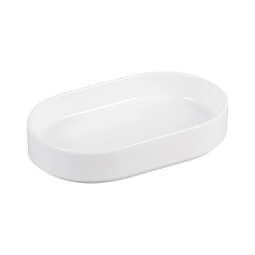 Porselen Oval Beyaz Servis Tabağı 15x10 cm