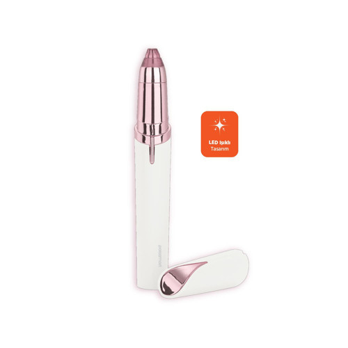 PBS819 Pilli Led Aydınlatmalı Kaş Düzeltme Cihazı Pembe