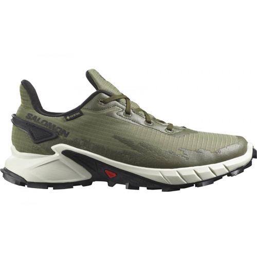 Alphacross 4 Goretex Mens Sneaker Yağmur Geçirmez Nefes Alabilen Outdoor Yürüyüş Ayakkabısı Yeşil