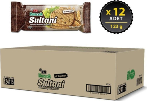 Burçak Sultanı Bisküvi 125gr X 12 Adet