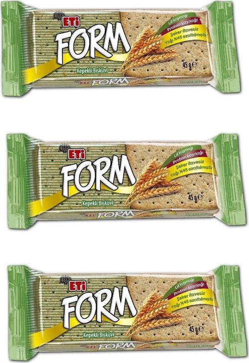 Form Kepekli Bisküvi 45 G X 3 Adet