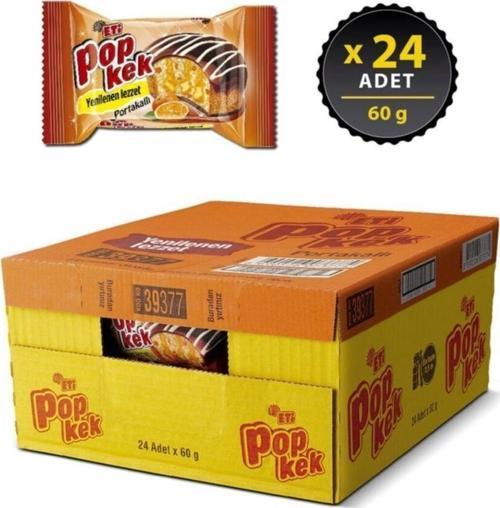 Popkek Portakallı 60 Gr X 24 Adet