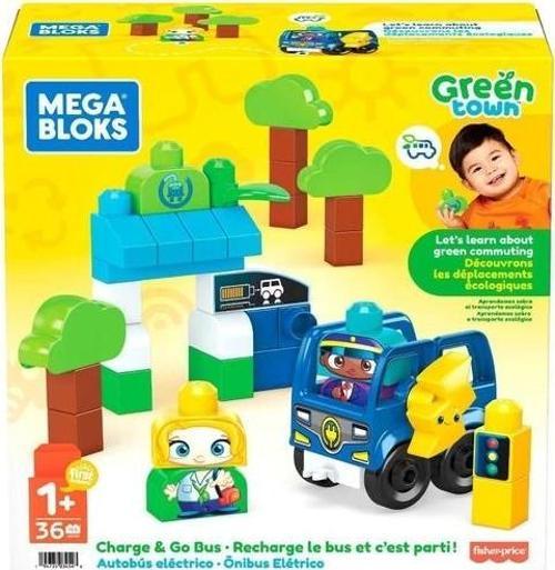 HDX90 Mega Bloks, Doğa Dostu Otobüs Seti, 36 Parça, +1 Yaş
