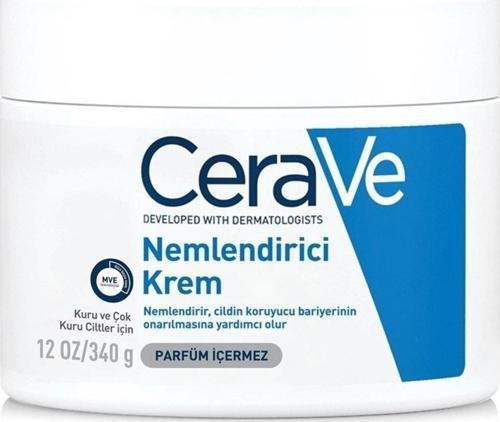 Kuru Ciltlere Uygun Seramid Ve Hyaluronik Asit Içeren El, Yüz Ve Vücut Için Nemlendirici Krem 340 Gr