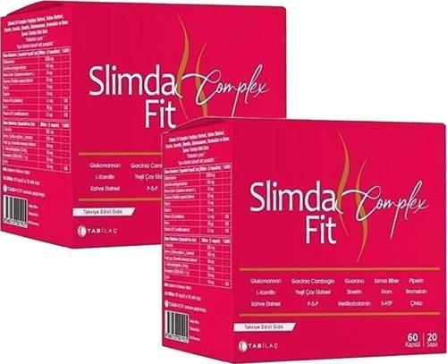 Slimda Fit Complex 60 Kapsül 20 Saşe 2 Adet