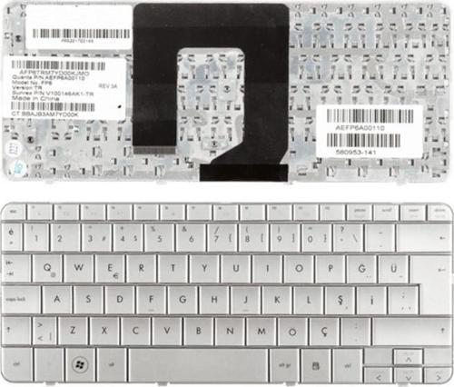 Hp Pavilion dm1, dm1-1000, dm1-1100 Gümüş Gri Türkçe Notebook Klavyesi AEFP6A00110