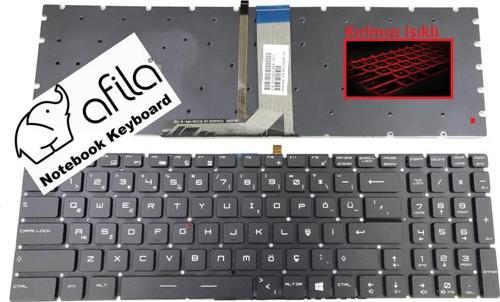 MSI GS60, GE72, GL72, GL65, GL75 Notebook Klavyesi -Siyah-TR-Kırmızı Işıklı