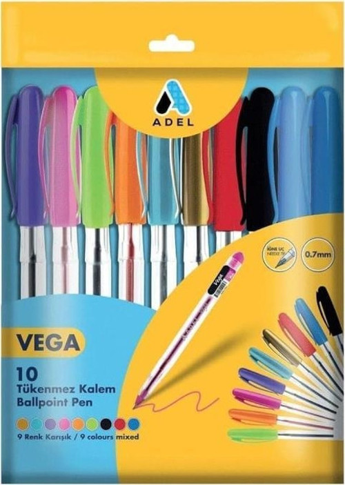 Vega Tükenmez Kalem Karışk Renk