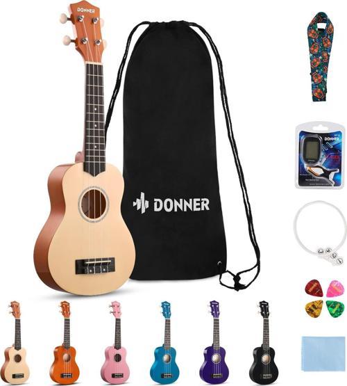 DUS-10N Soprano Ukulele Seti (Natural)