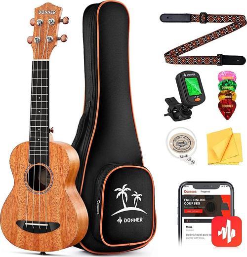 Maun Tenor Ukulele Professional Tenor Ukelele Başlancıç Seti (Natural)