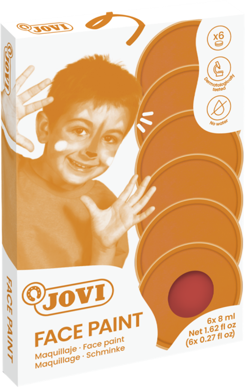 JOVI 171U KREM YÜZ BOYASI 8ML KIRMIZI - 6'LI KUTU