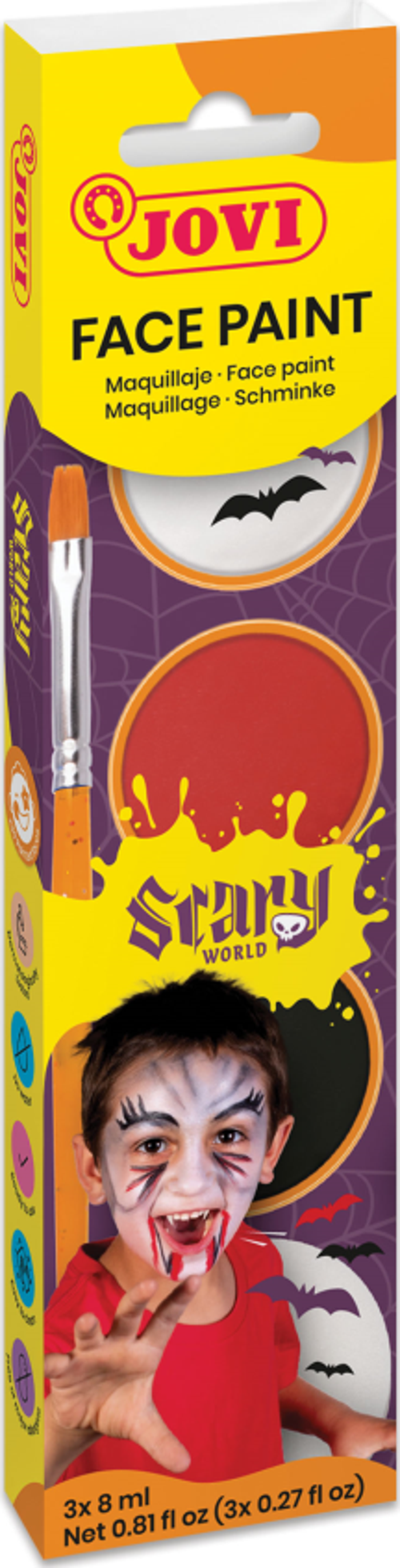 JOVI 174SC KREM YÜZ BOYASI KORKU DÜNYASI 8ML X 3 RENK