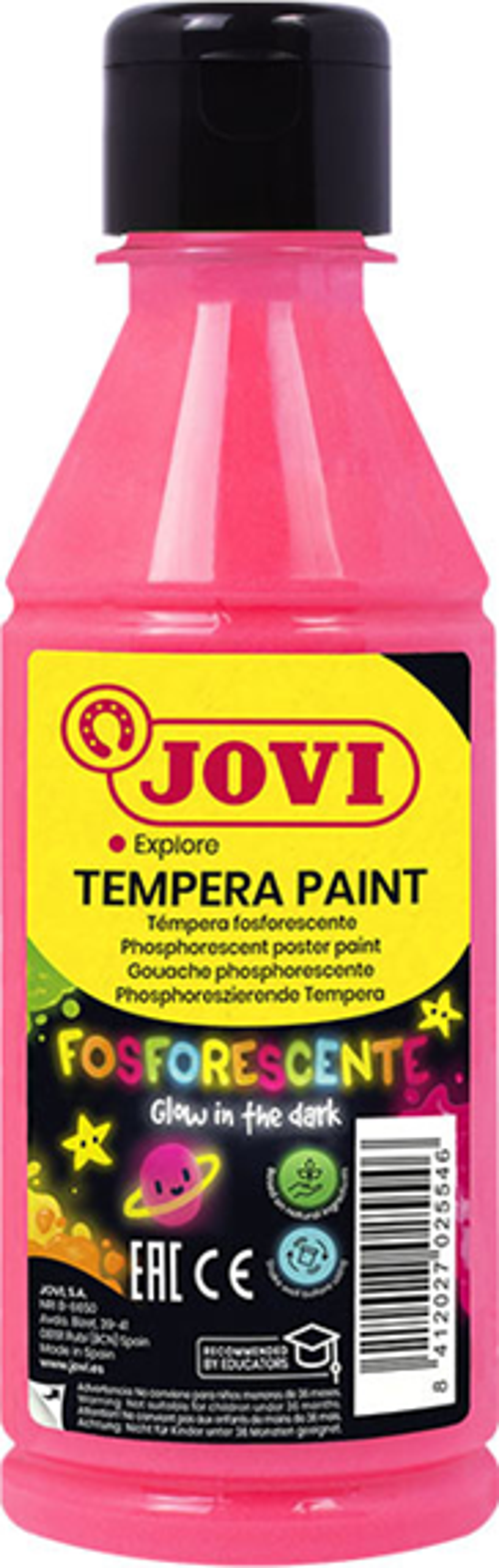 JOVI 519 GUAJ BOYA KARANLIKTA PARLAYAN FOSFORLU 250ML PEMBE