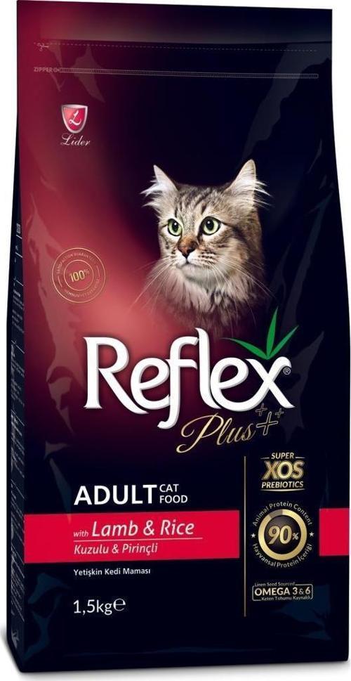 Plus Kuzu Etli Yetişkin Kedi Maması 1,5 Kg 2'Li Set