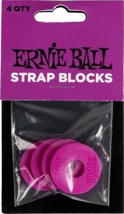 Ernıe Ball P05618 Strap Blocks 4pk Purple