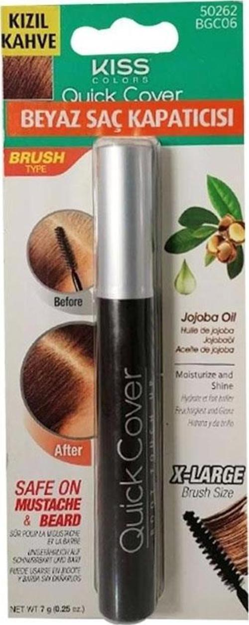 Brush-İn Color Beyaz Saç Kapatıcı Kızıl kahve(natural medium kahve)