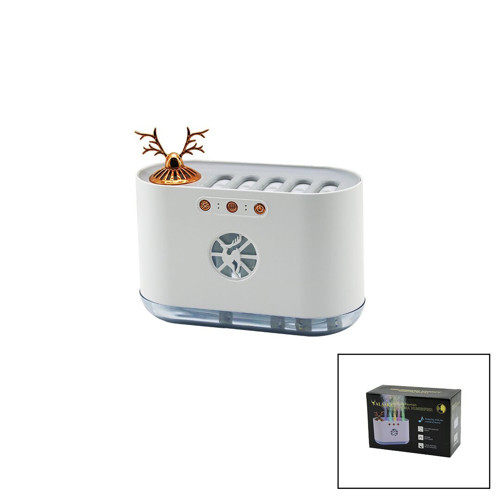 GEYİK FİGÜRLÜ 700ML SESE DUYARLI USB ŞARJLI - RENKLİ LEDLİ IŞIK HAVA NEMLENDİRİCİ BUHAR MAKİNE - KOKU GİDERİCİ 4.5W (5250)