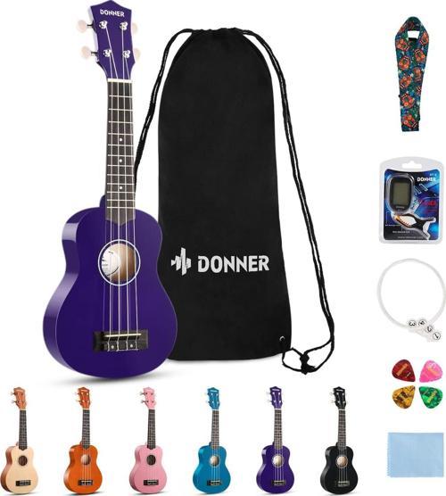DUS-10P Soprano Ukulele Seti (Mor)