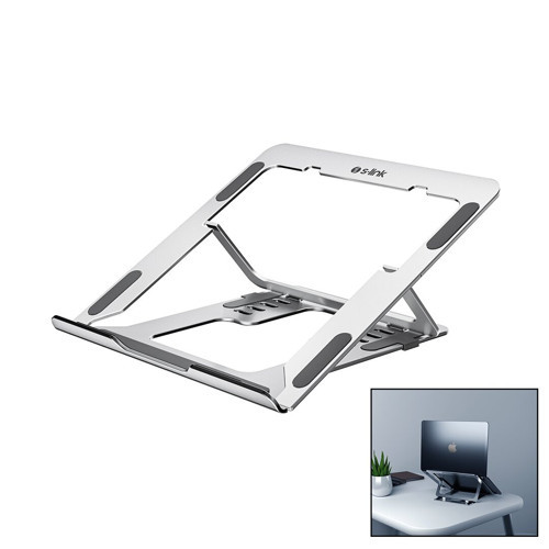 GÜMÜŞ 6 AÇILI KATLANABİLİR LAPTOP STAND ALÜMİNYUM (5250)