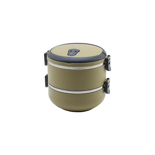 KAHVERENGİ 2Lİ SEFER TASI SAKLAMA KABI 1.2LT (5250)