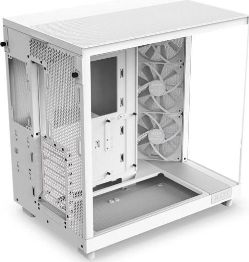 H6 Flow Tempered Glass White USB 3.2 ATX Mid Tower Kasa