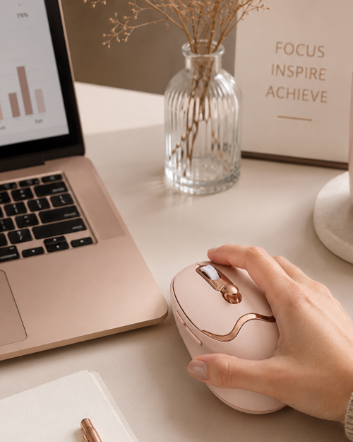 uygun Ergonomik Tasarımlı Kablosuz Mouse Bluetooth ve USB Alıcılı popüler