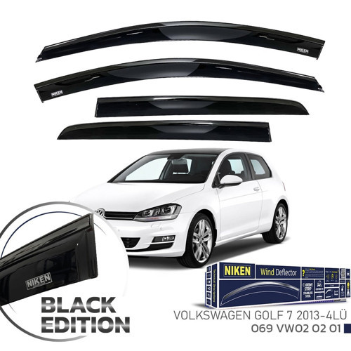 Vw golf 7 cam rüzgarlığı siyah kromlu black edition 2013 / 2020