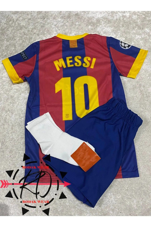 Çocuk Forma Takımı 2011 Retro Nostaji Lionel Messi 4 Parça Barceelonaa