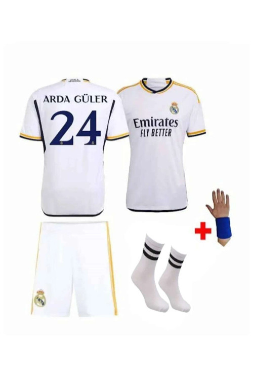 Arda Güler Futbol Forması 4Lü Set Real-Madrid Çorap+Bileklik Yanında Yy2Y3737
