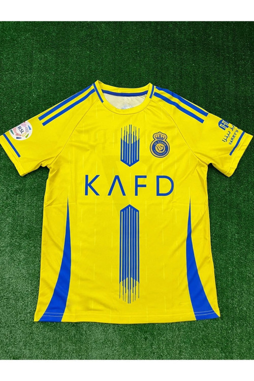 Ronaldo Al Nasrr Sarı Renk Kısa Kollu Unisex Yetişkin Futbol Forma Takımı Spor T-Shirt 90Wrtg37