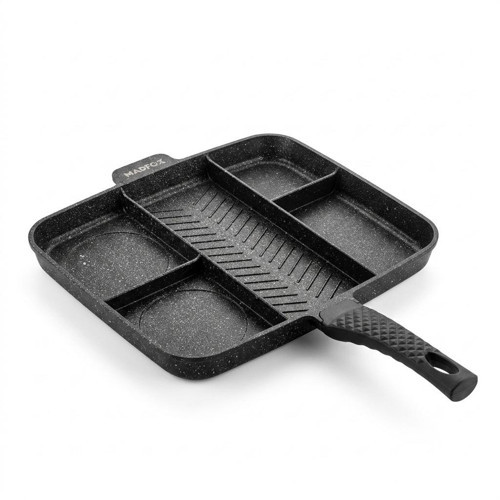 GrillMaster 5 Gözlü Granit Döküm Tava