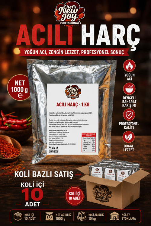 Acılı Harç 1000 G x 10 Adet - 1 Koli (Koli Bazlı Avantaj Paketi)