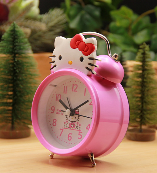 Hello Kitty Masa Saati & Çalar Saat - Pembe