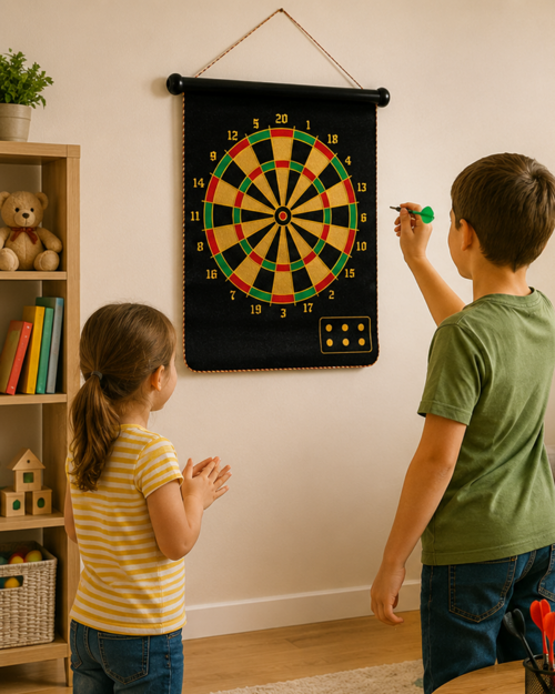uygun Güvenli Manyetik Dart Seti 6 Dart Oklu Eğlenceli Hedef Oyunu popüler