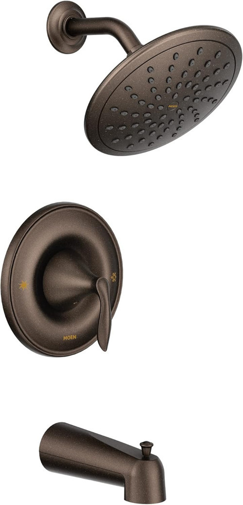 T2233Eporb Eva Tub And Shower Faucet Trim With Eco-Performance Rainshower, Valve Required, Oil