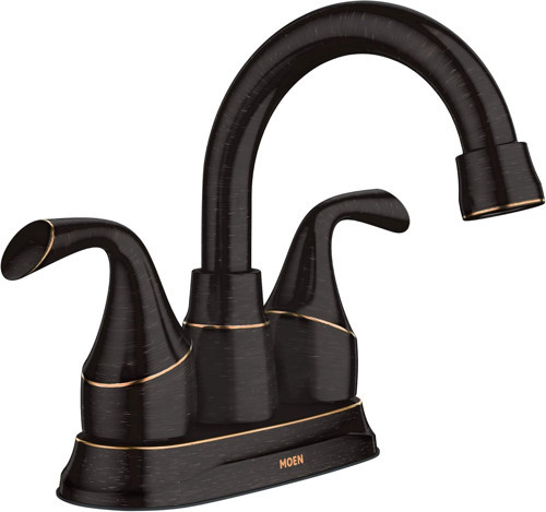 84115Brb 84115 Idora İki Saplı Centerset Banyo Lavabo Bataryası Drenaj Montajlı, Akdeniz Bronz