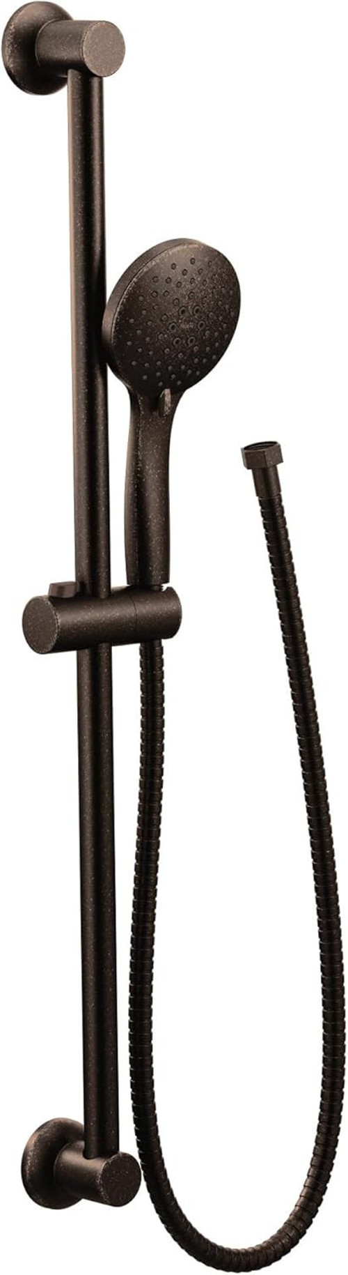 Yağlı Boya Bronz Çevre Performanslı 5 Fonksiyonlu El Duşu 76 Cm Sürgülü Bar Ve 69 Inç Hortum, 3