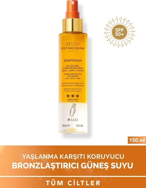 Adaptasun Hydra-Protective Sun Water Foto Yaşlanma Karşıtı Bronzlaştırıcı SPF50+ Güneş Suyu 150ML