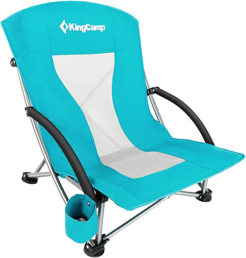 Kingcamp Lilac Beach Chair Plaj Ve Dinlenme Sandalyesi Cyan