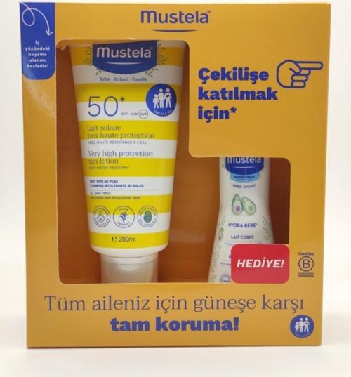 Spf50+ Güneş Losyonu 200 ml  100 ml Hydra Bebe