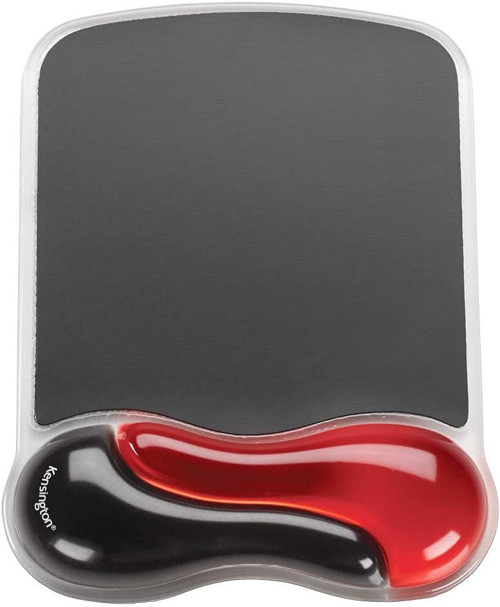 62402 Duo Bilek Destekli Memory Foam Fare Pedi, Kırmızı/Siyah