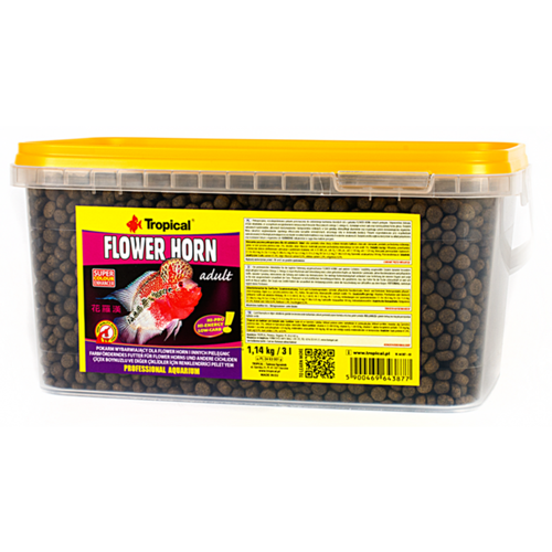 Flower Horn Adult Pellet 100Gr (Açık) Yem Kilitli Poşette Gönderileektir. Skt: 01/2029