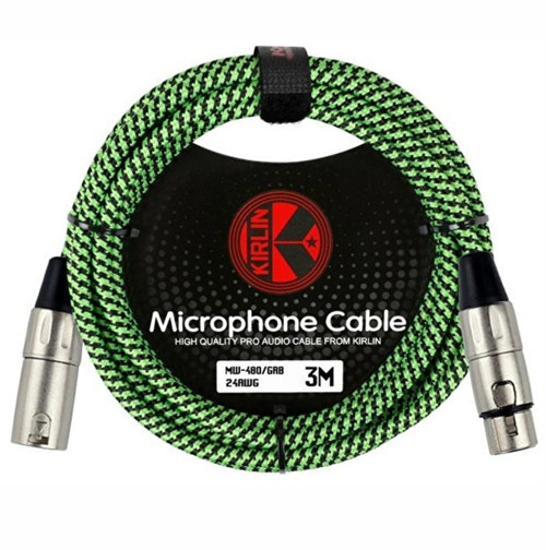 KIRLIN MW-480 3 Metre Mikrofon Kablosu GRB HS 24AWG