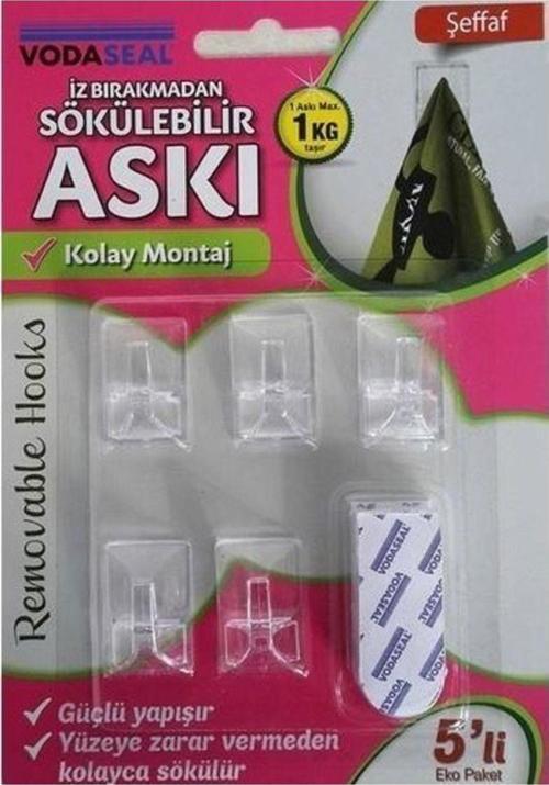 İz Bırakmadan Sökülebilen Kendinden Yapışkanlı 3 lü Askı