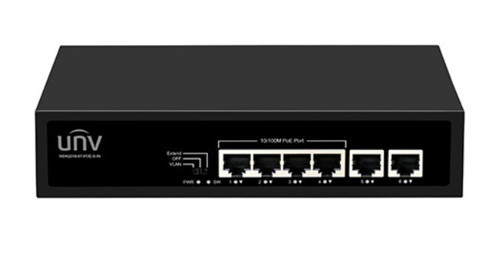 Unv 4 Port 10/100 Poe + 2 Port 10/100 Ethernet 60W Poe Yönetilemez Switch