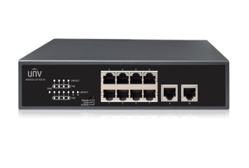 Unv 8Port 10/100 Poe + 2Port 10/100 Ethernet 96W Poe Yönetilemez Switch