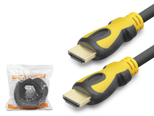 XY6005 HDMI Kablo 14+1 OD 7.0 mm 12.9 m - Siyah Sarı
