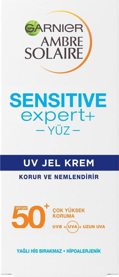 Ambre Solaire Sensitive Expert+ Güneşe Karşı Hassas Ciltler için SPF50+ Güneş Koruyucu Jel Krem 50 ml