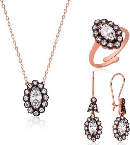 Gümüş Elmas Montür Bayan Set