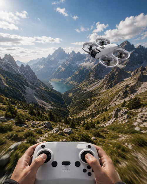 Çocuk Yetişkin Kullanımına Uygun Kameralı Akıllı Drone